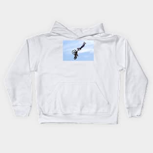 Bike Bikers flying to the sky Kids Hoodie